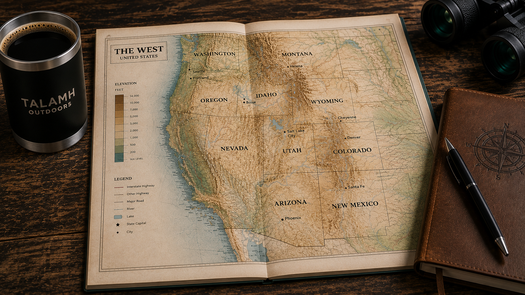 Western elk hunting maps and planning gear